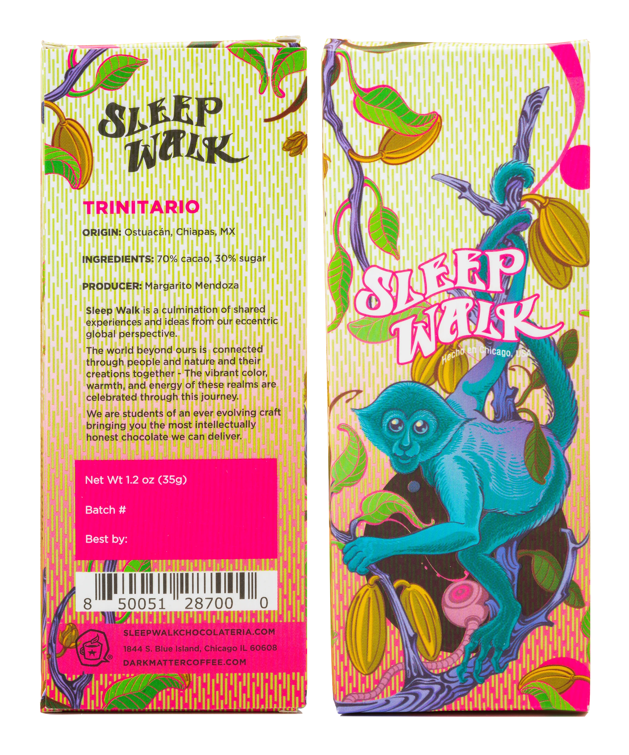 Sleep Walk Chocolate Trinitario Bar